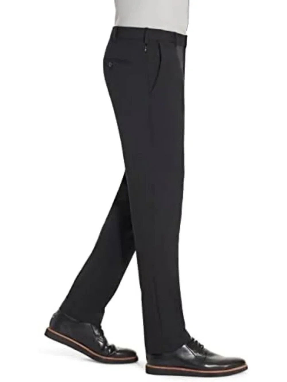 Men's Slim Fit Flex Flat Front Pants - Comfortable, Stylish, Versatile Trousers